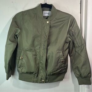 Zara Olive Green Bomber Jacket